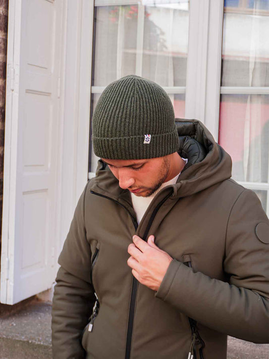 Le Bonnet Ultime Homme en Laine 🐑 - Kaki