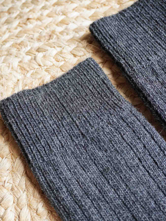 Les Chaussettes Françaises en Laine - Grise