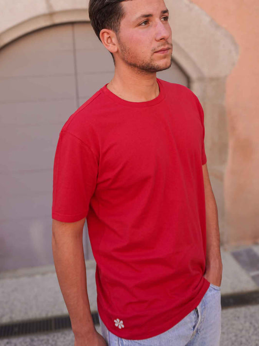 Le Parfait T-Shirt Homme Coton Bio - Rouge