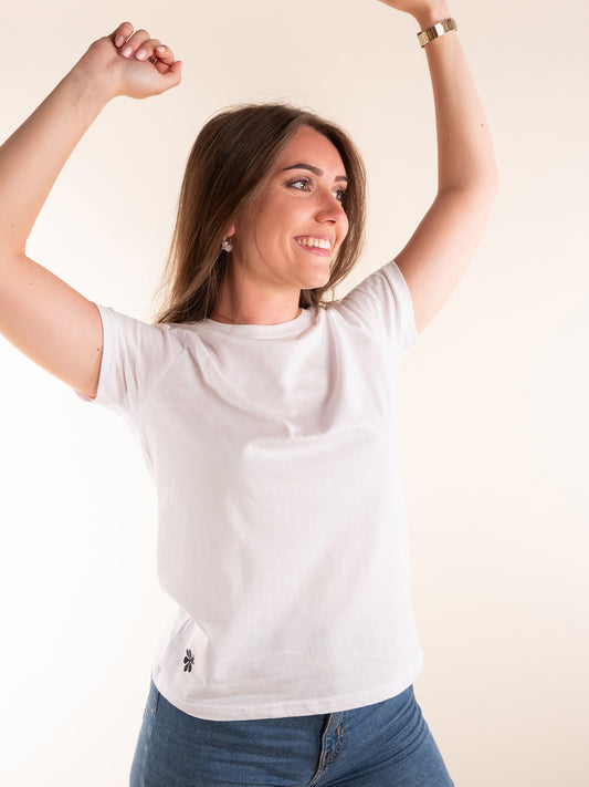Le Parfait T-Shirt Femme en Coton Bio - Blanc