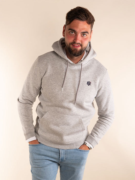 Le Sweat à Capuche Homme en Coton Bio - Gris