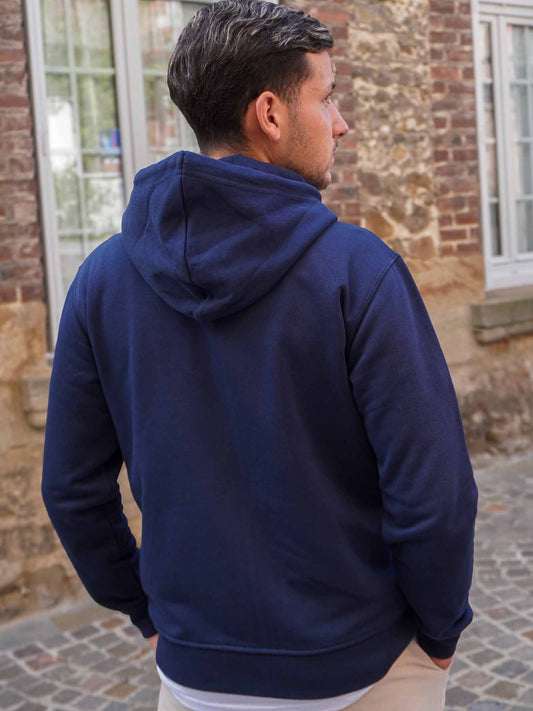 La Veste Zippée Homme En Coton Bio - Marine