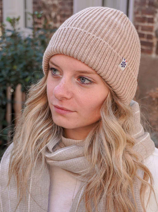 Le Bonnet Ultime en Laine Femme 🐑 - Beige