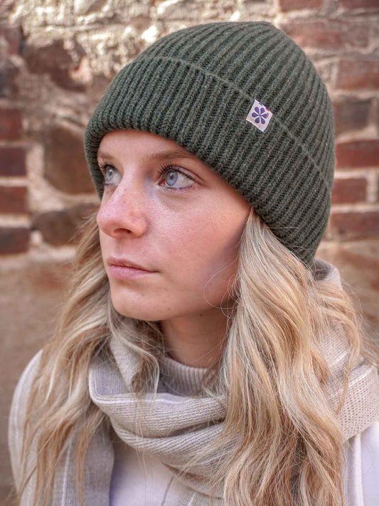 Le Bonnet Ultime Femme en Laine 🐑 - Kaki