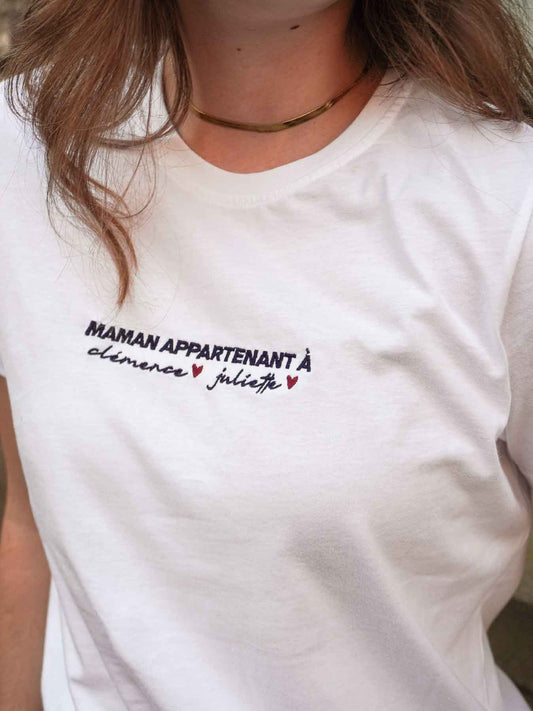 T-shirt femme blanc en coton bio fabriqué en France