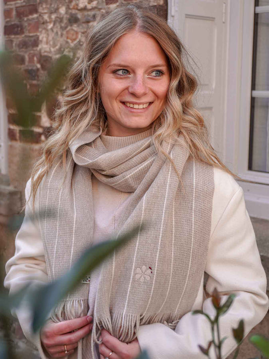 L'écharpe Ultime Femme en Laine 🐑 - Beige