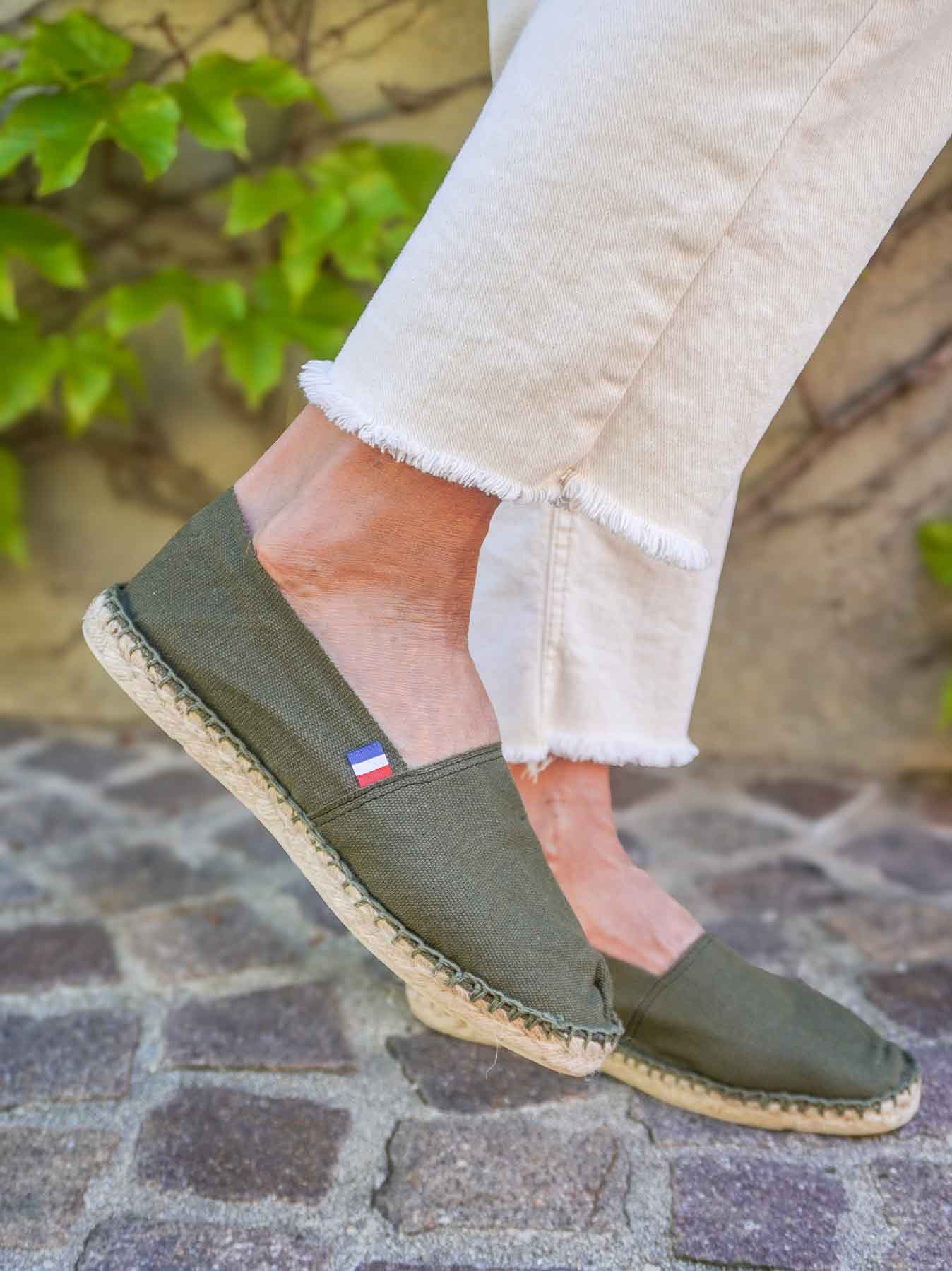 Espadrille, COTON, marine/rouge - - Made in France Espadrille, COTON, marine/rouge - - Made in France
