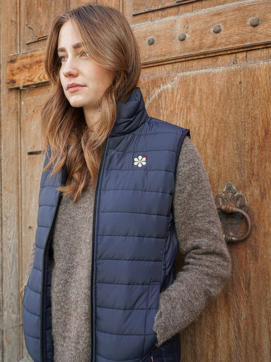 Le Gilet Doudoune Femme Fabriqué en France - Marine