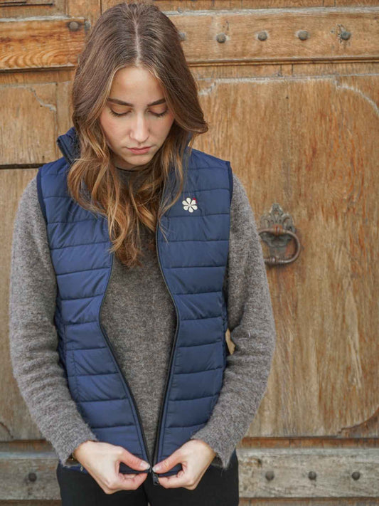 Le Gilet Doudoune Femme Fabriqué en France - Marine