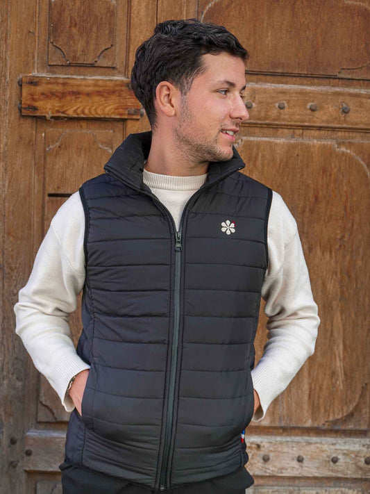 Le Gilet Doudoune Homme Fabriqué En France - Noir