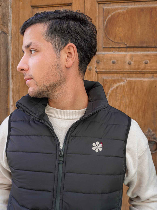 Le Gilet Doudoune Homme Fabriqué En France - Noir