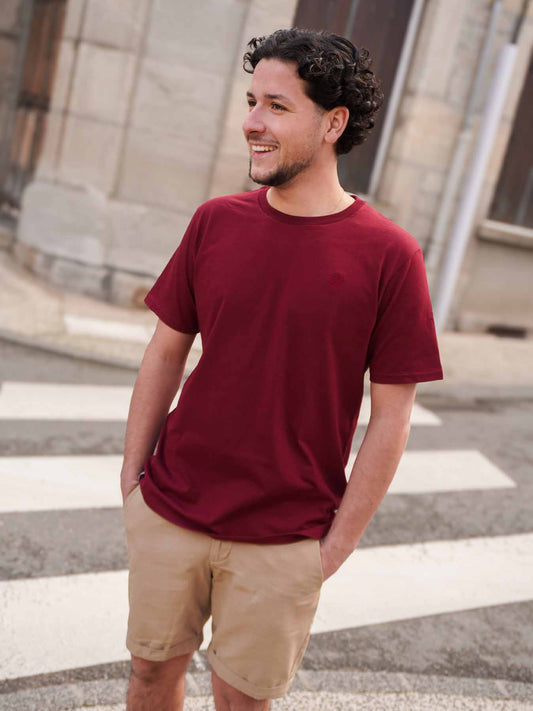 Le Véritable T-Shirt Coton Bio - Bordeaux