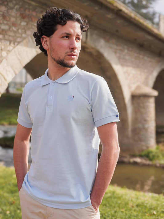 L'Indémodable Polo Fabriqué en France - Bleu Ciel
