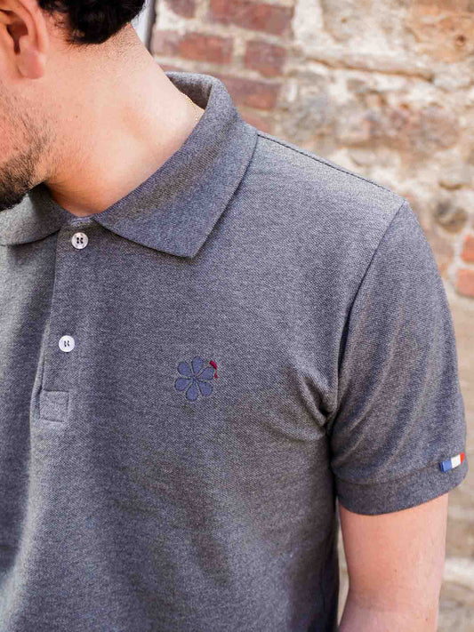 L'Indémodable Polo Fabriqué en France - Gris Foncé