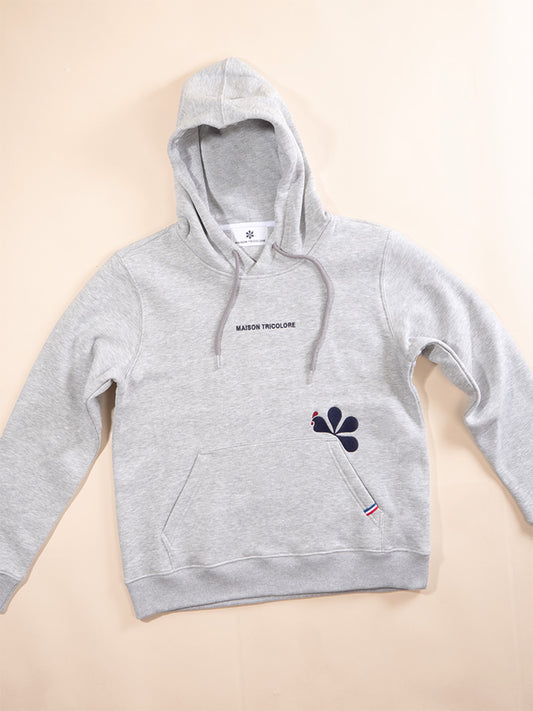 Le Sweat à Capuche Femme Coton Bio France - Gris