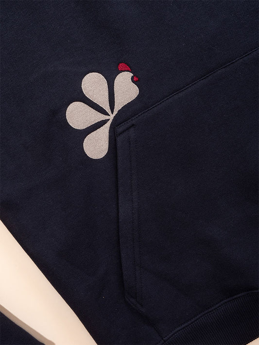 Le Sweat à Capuche Homme Coton Bio France - Marine