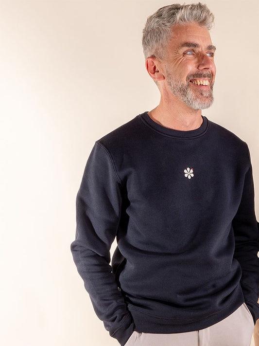 Le Sweat Classique Homme Coton Bio - Marine
