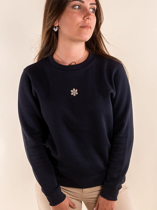 Le Sweat Classique Femme en Coton Bio - Marine