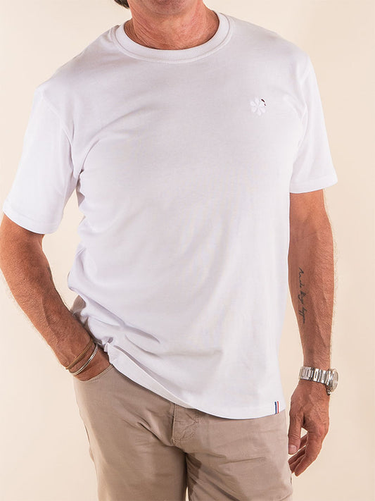 L'indispensable T-Shirt Homme En Coton Bio - Blanc