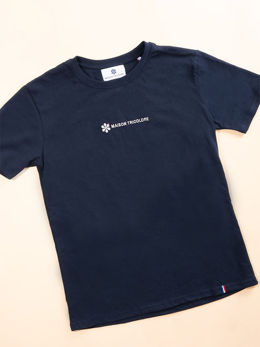 Le Confortable T-shirt Marine En Coton Bio - Homme
