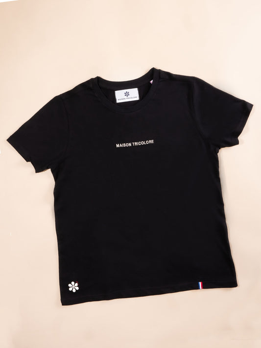 L'incontournable T-shirt Femme en Coton Bio - Noir