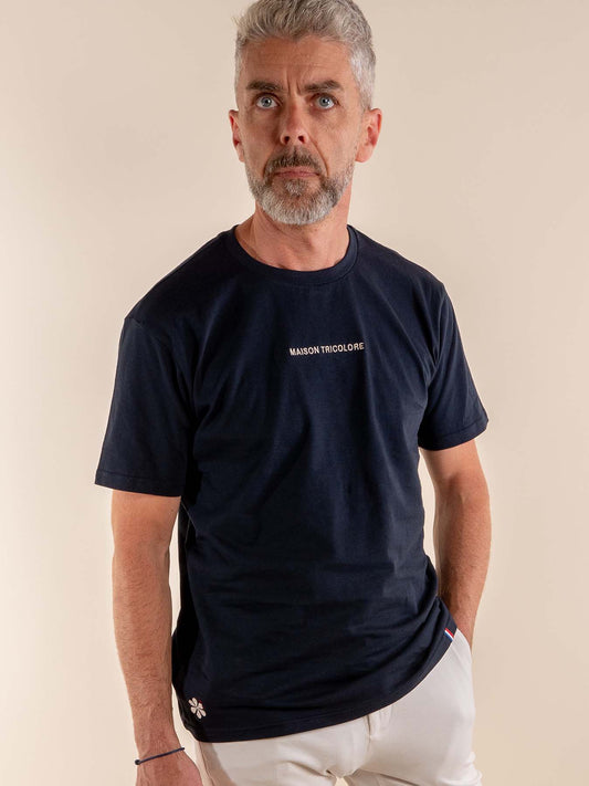 L'incontournable T-shirt Homme en Coton Bio - Marine