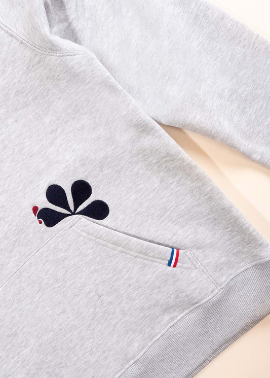 Le Sweat à Capuche Femme Coton Bio France - Gris