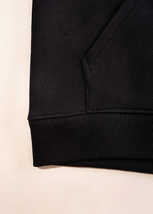 Le Sweat à Capuche Femme Coton Bio France - Noir