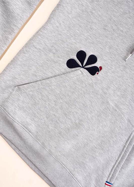 Le Sweat à Capuche Homme Coton Bio France - Gris