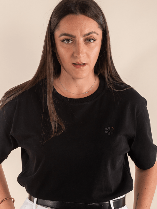L'indispensable T-Shirt Femme En Coton Bio - Noir
