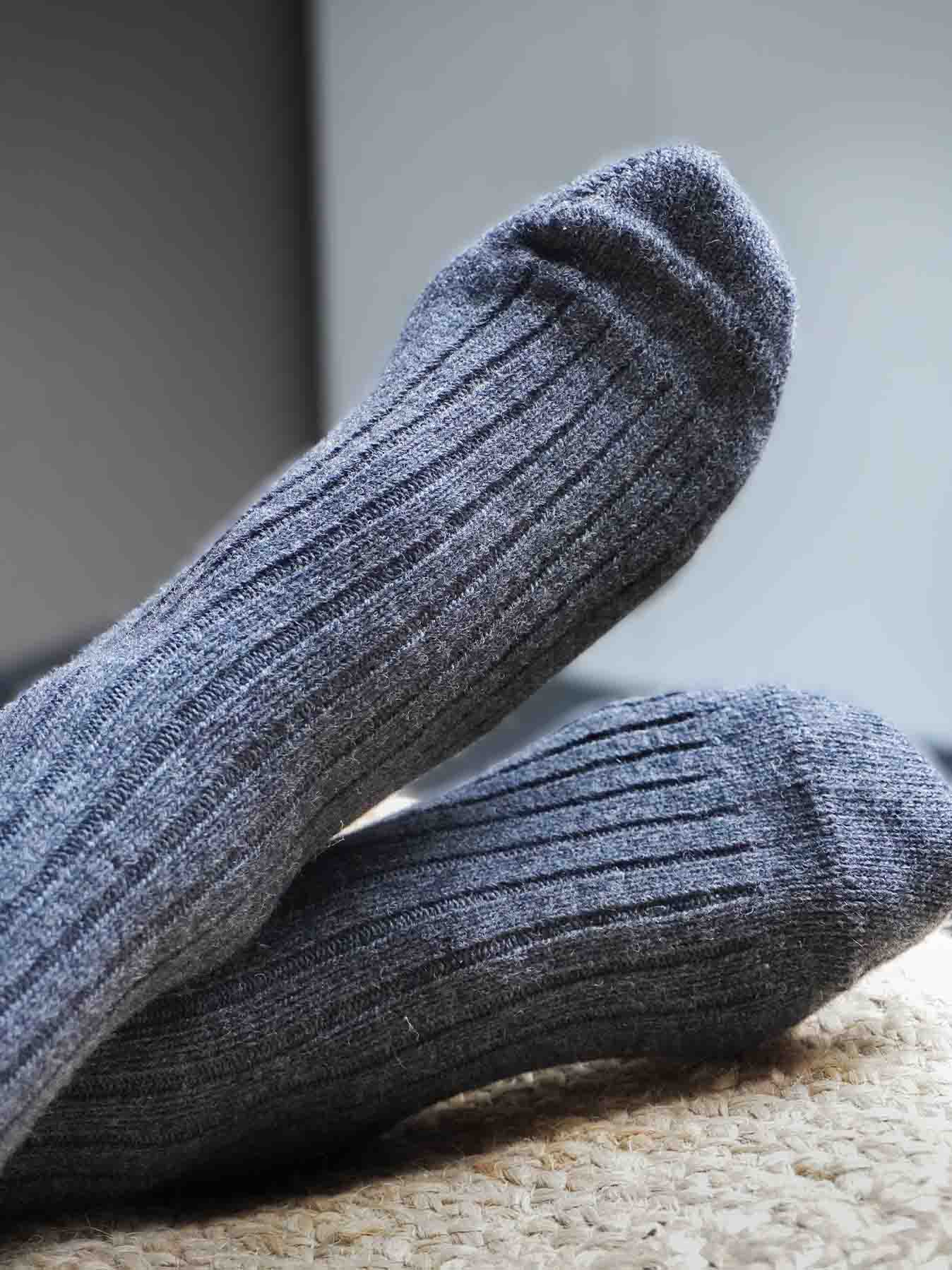 Les Chaussettes Françaises en Laine - Grise