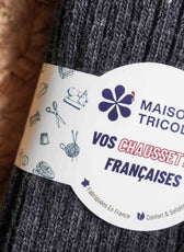 Les Chaussettes Françaises en Laine - Grise