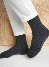 Les Chaussettes Françaises en Laine - Grise