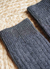 Les Chaussettes Françaises en Laine - Grise