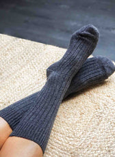 Les Chaussettes Françaises en Laine - Grise
