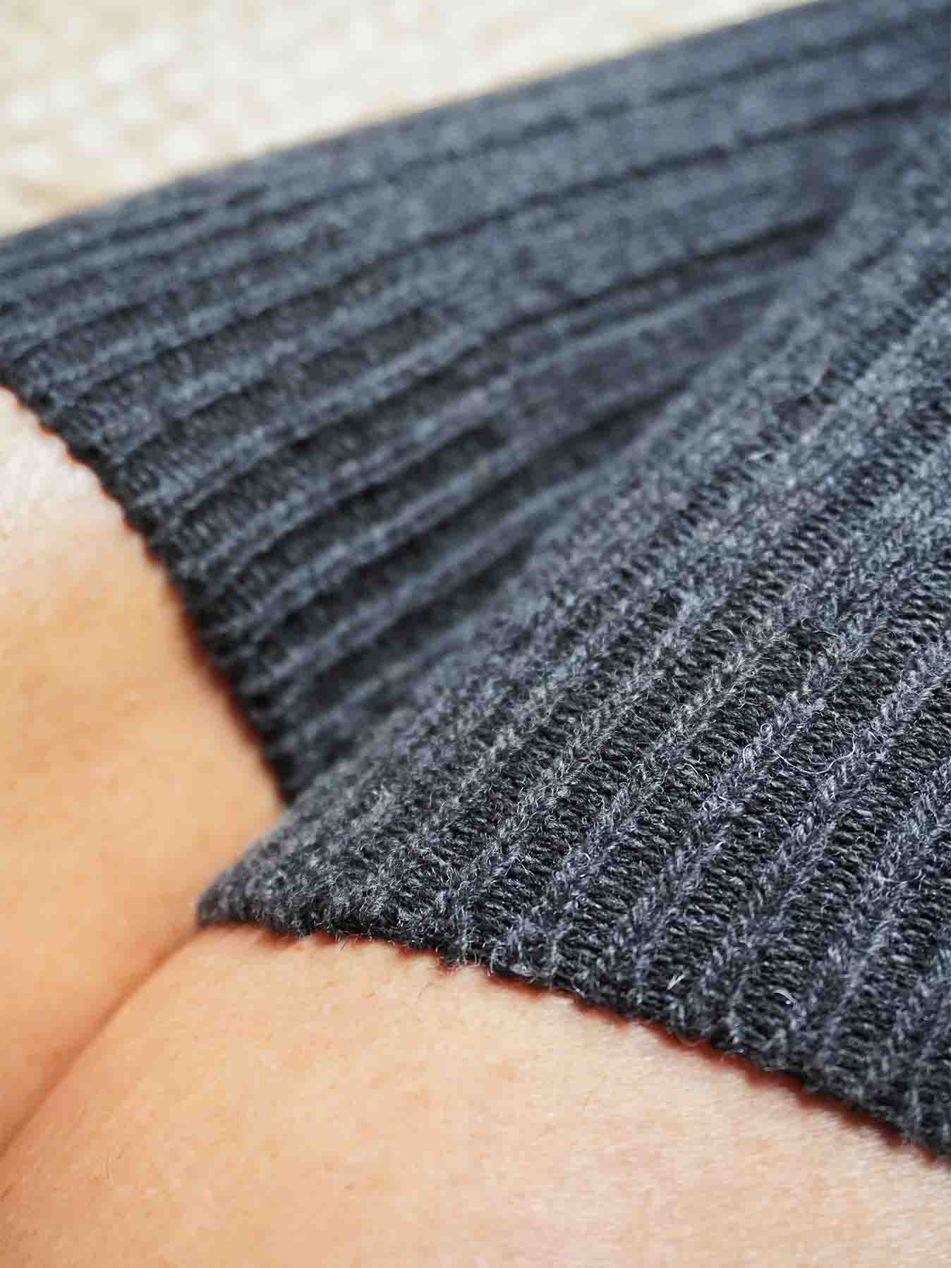 Les Chaussettes Françaises en Laine - Grise