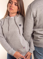 Le Sweat à Capuche Femme En Coton Bio - Gris