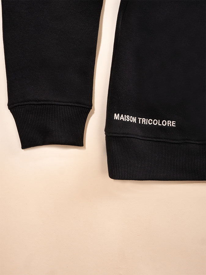 Le Sweat à Capuche Femme En Coton Bio - Noir