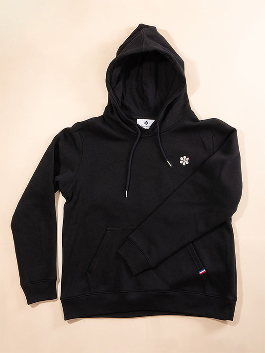 Le Sweat à Capuche Homme en Coton Bio - Noir