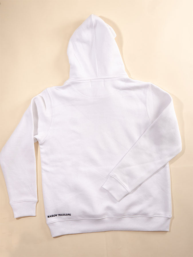 Le Sweat à Capuche Femme En Coton Bio - Blanc