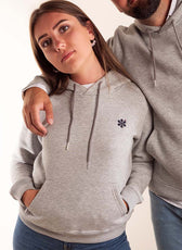 Le Sweat à Capuche Femme En Coton Bio - Gris