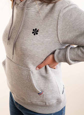Le Sweat à Capuche Femme En Coton Bio - Gris