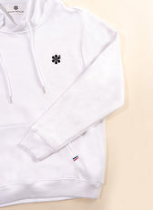 Le Sweat à Capuche Homme en Coton Bio - Blanc