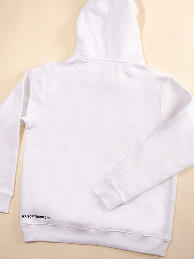 Le Sweat à Capuche Homme en Coton Bio - Blanc