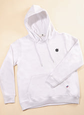 Le Sweat à Capuche Homme en Coton Bio - Blanc