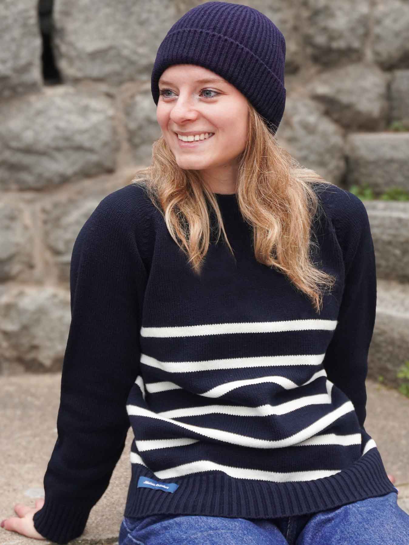 Le Bonnet Ultime en Laine Femme 🐑 - Marine