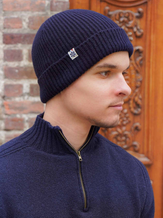 Le Bonnet Ultime Homme en Laine 🐑 - Marine