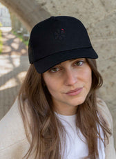 La Casquette Filet Française Femme - Noir