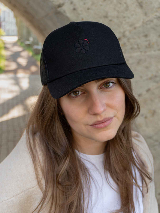 La Casquette Filet Française Femme - Noir