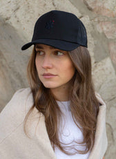 La Casquette Filet Française Femme - Noir